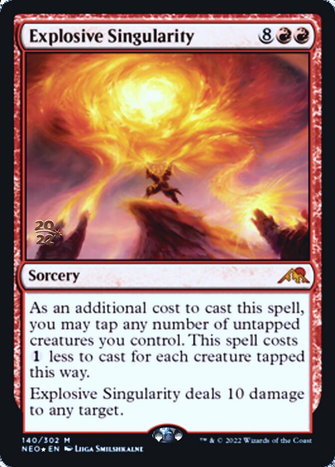 Explosive Singularity [Kamigawa: Neon Dynasty Prerelease Promos] | Game Haven TX