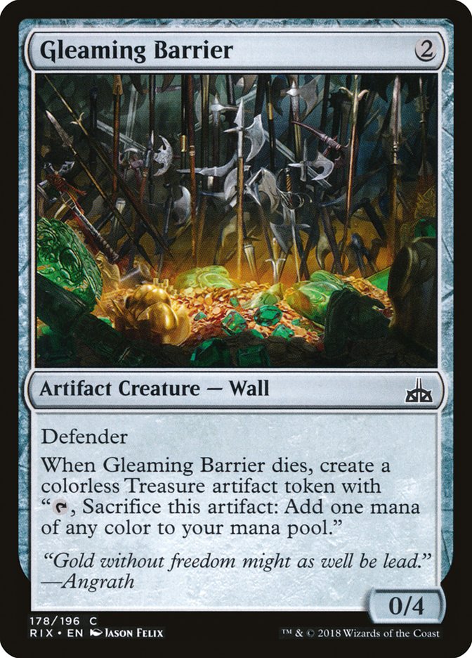Gleaming Barrier [Rivals of Ixalan] | Game Haven TX