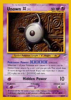 Unown [X] (30/105) [Neo Destiny Unlimited] | Game Haven TX