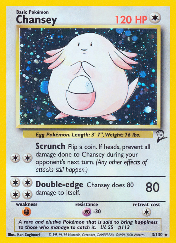 Chansey (3/130) [Base Set 2] | Game Haven TX
