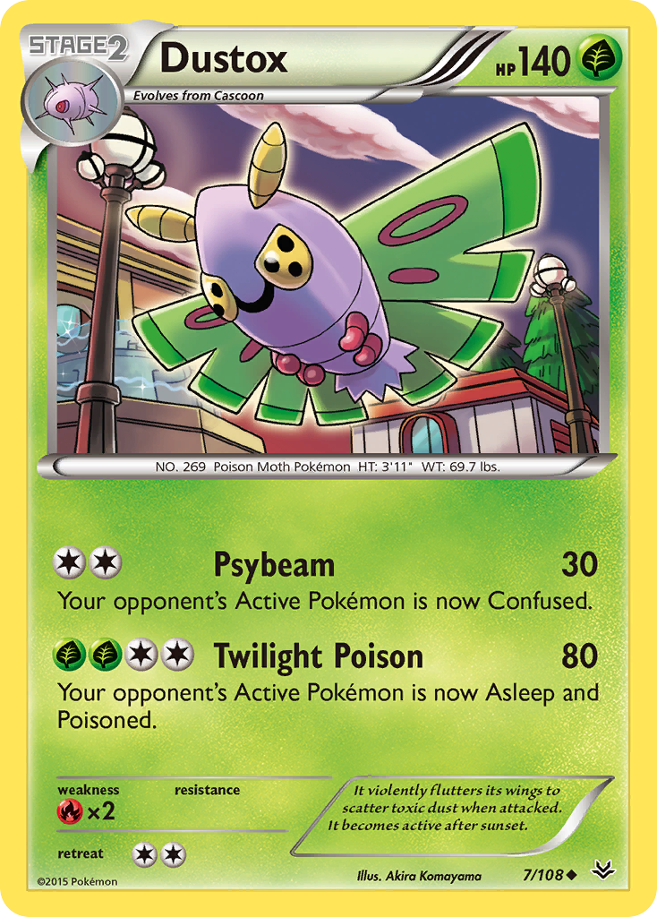 Dustox (7/108) [XY: Roaring Skies] | Game Haven TX