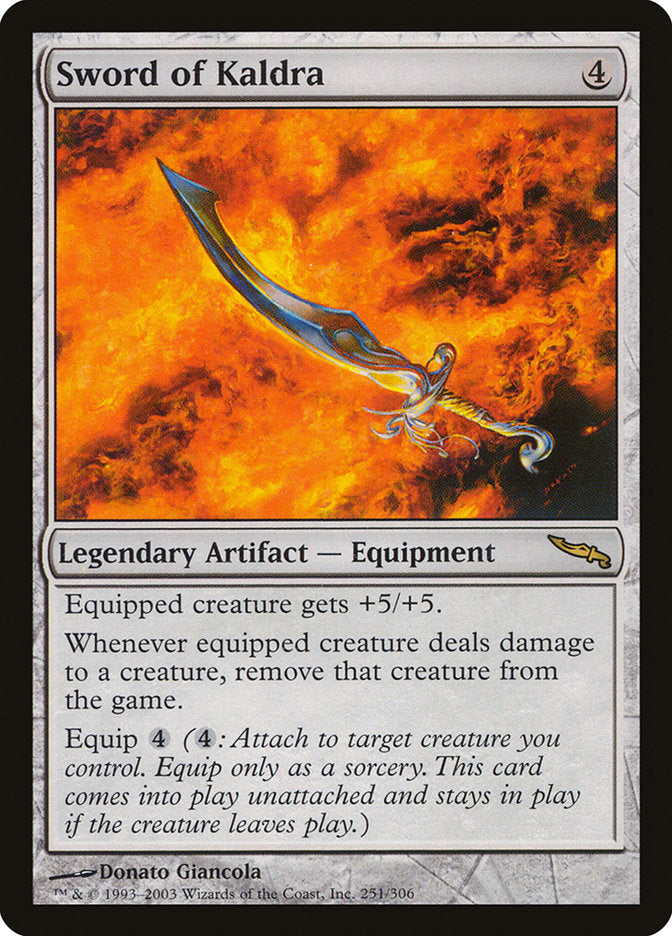 Sword of Kaldra [Mirrodin] | Game Haven TX