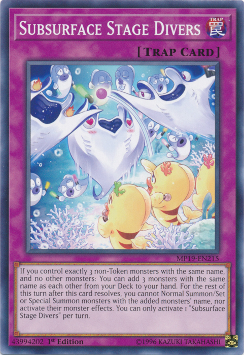 Subsurface Stage Divers [MP19-EN215] Common | Game Haven TX