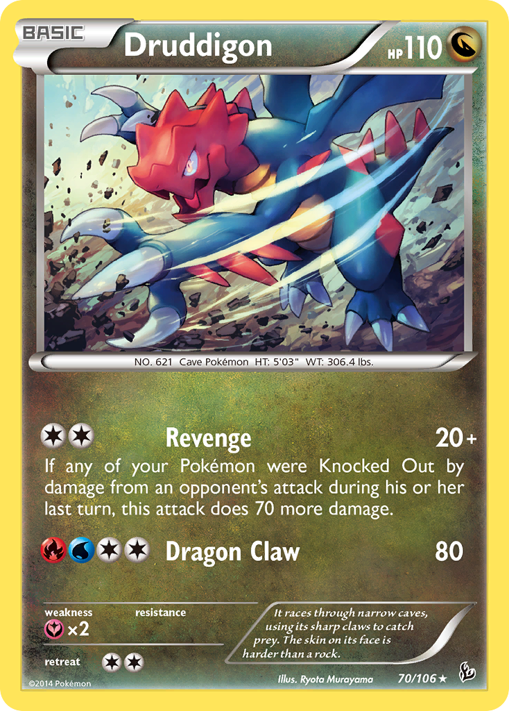 Druddigon (70/106) [XY: Flashfire] | Game Haven TX