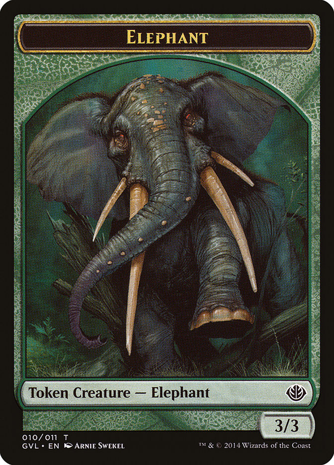 Elephant [Duel Decks Anthology: Garruk vs. Liliana Tokens] | Game Haven TX