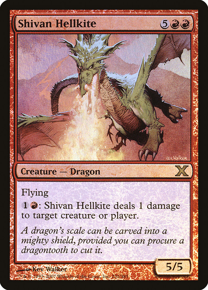 Shivan Hellkite (Premium Foil) [Tenth Edition] | Game Haven TX