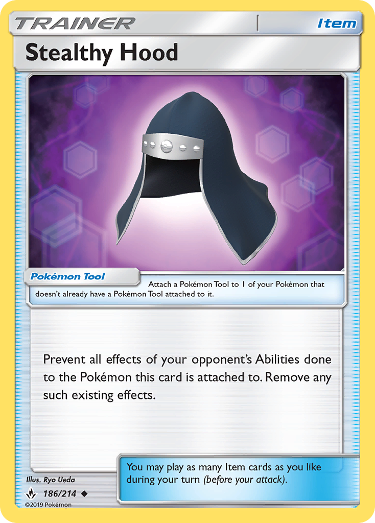 Stealthy Hood (186/214) [Sun & Moon: Unbroken Bonds] | Game Haven TX