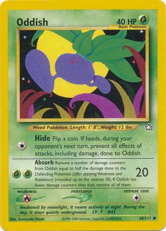 Oddish (68/111) [Neo Genesis Unlimited] | Game Haven TX