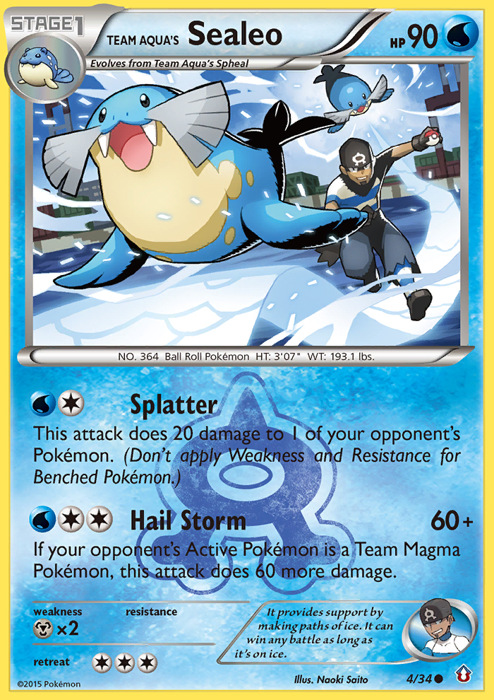 Team Aqua's Sealeo (4/34) [XY: Double Crisis] | Game Haven TX