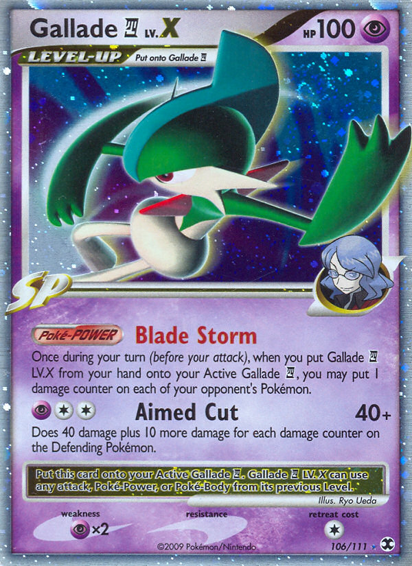Gallade LV.X (106/111) [Platinum: Rising Rivals] | Game Haven TX