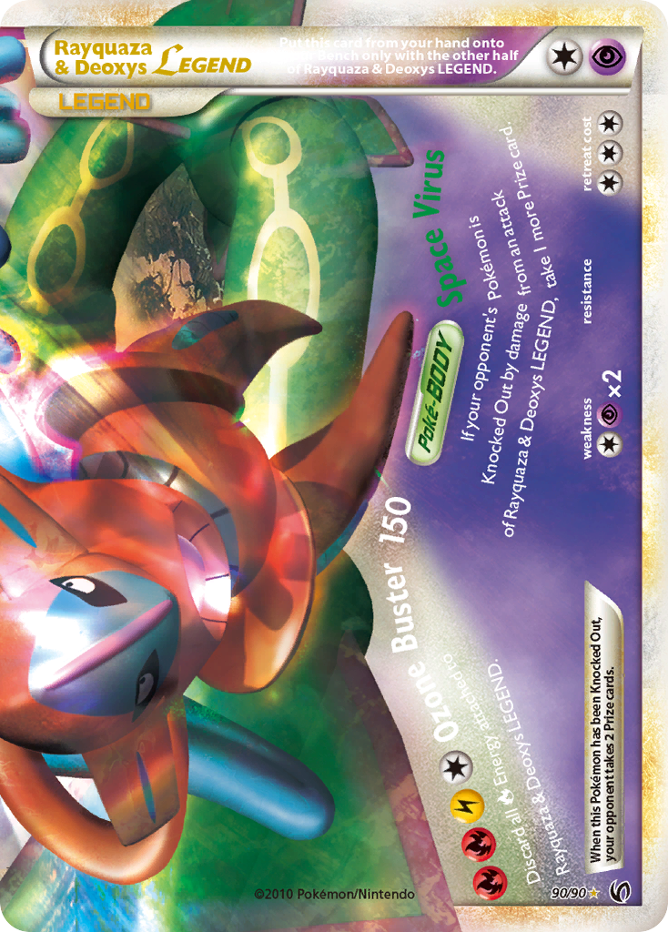 Rayquaza & Deoxys LEGEND (90/90) [HeartGold & SoulSilver: Undaunted] | Game Haven TX