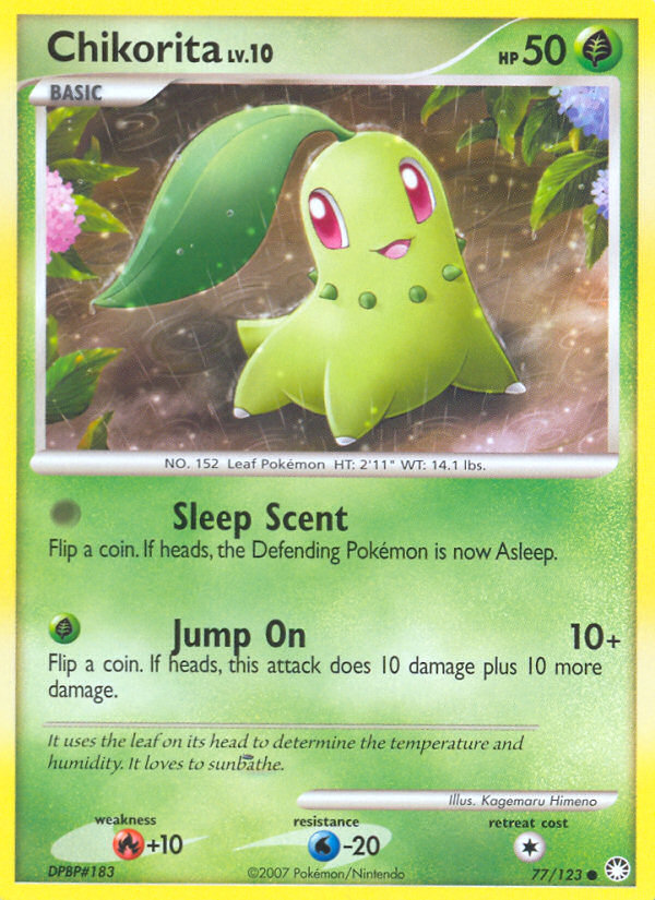 Chikorita (77/123) [Diamond & Pearl: Mysterious Treasures] | Game Haven TX