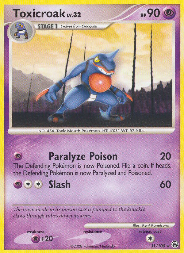 Toxicroak (31/100) [Diamond & Pearl: Majestic Dawn] | Game Haven TX