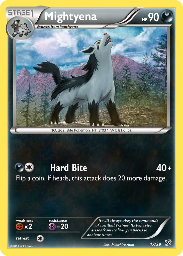 Mightyena (17/39) [XY: Kalos Starter Set] | Game Haven TX
