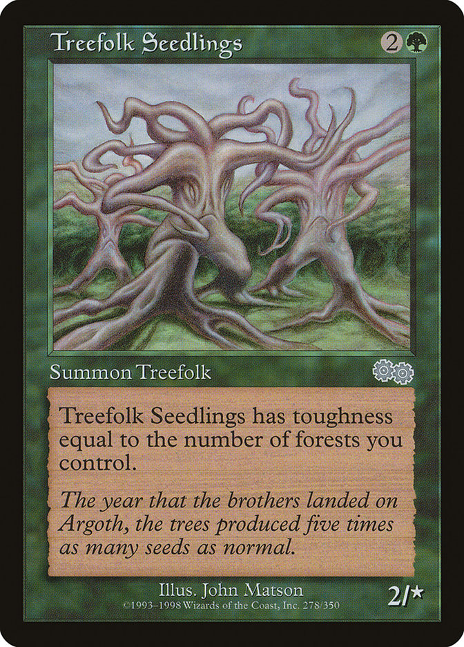 Treefolk Seedlings [Urza's Saga] | Game Haven TX