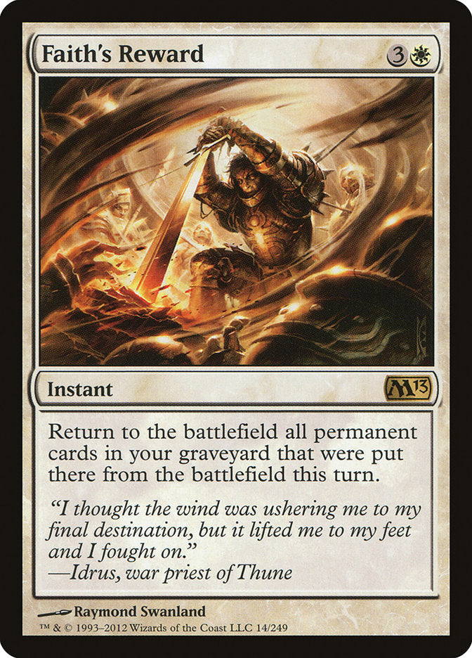 Faith's Reward [Magic 2013] | Game Haven TX