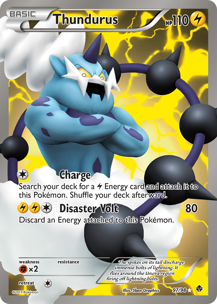 Thundurus (97/98) [Black & White: Emerging Powers] | Game Haven TX