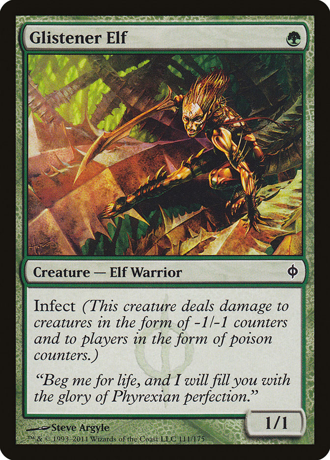 Glistener Elf [New Phyrexia] | Game Haven TX