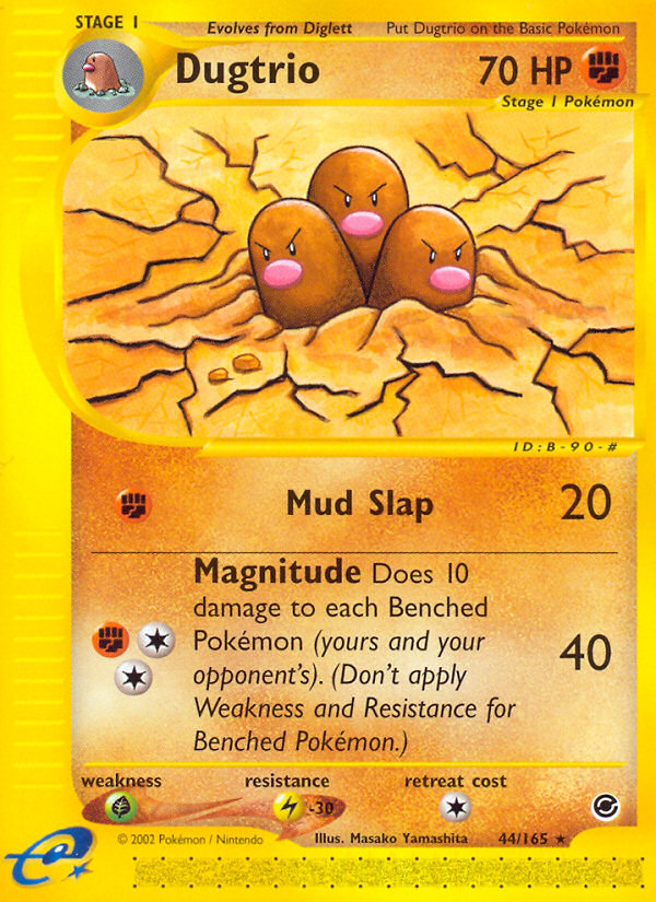Dugtrio (44/165) [Expedition: Base Set] | Game Haven TX