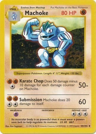 Machoke (34/102) [Base Set Shadowless Unlimited] | Game Haven TX