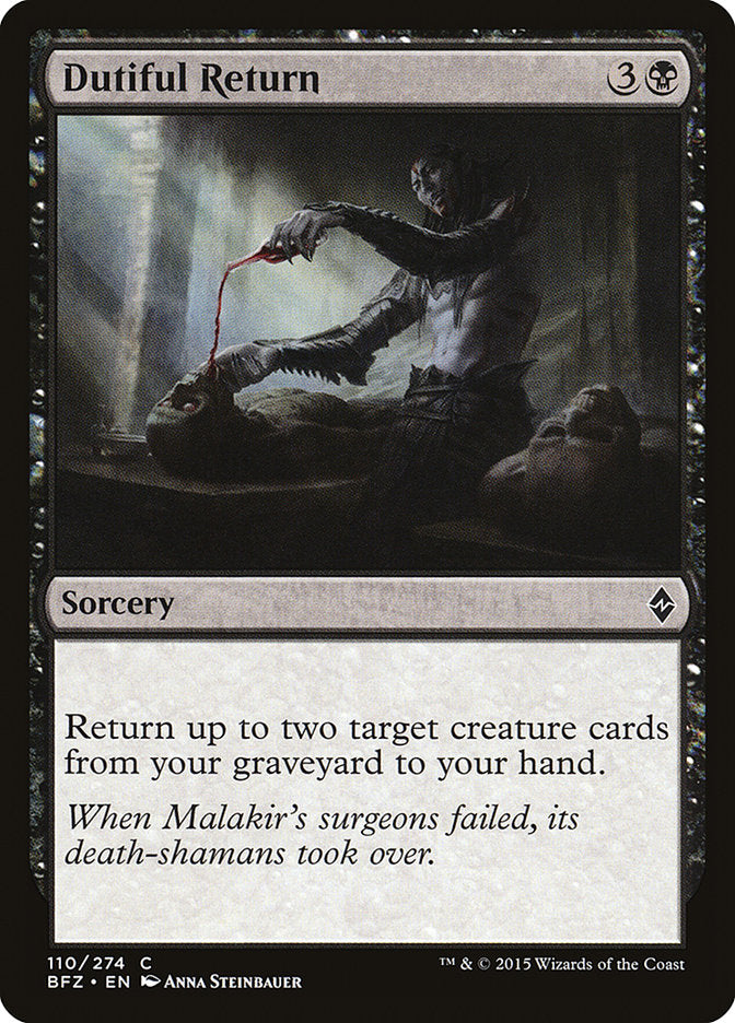 Dutiful Return [Battle for Zendikar] | Game Haven TX