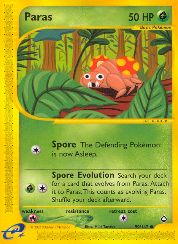 Paras (99/147) [Aquapolis] | Game Haven TX