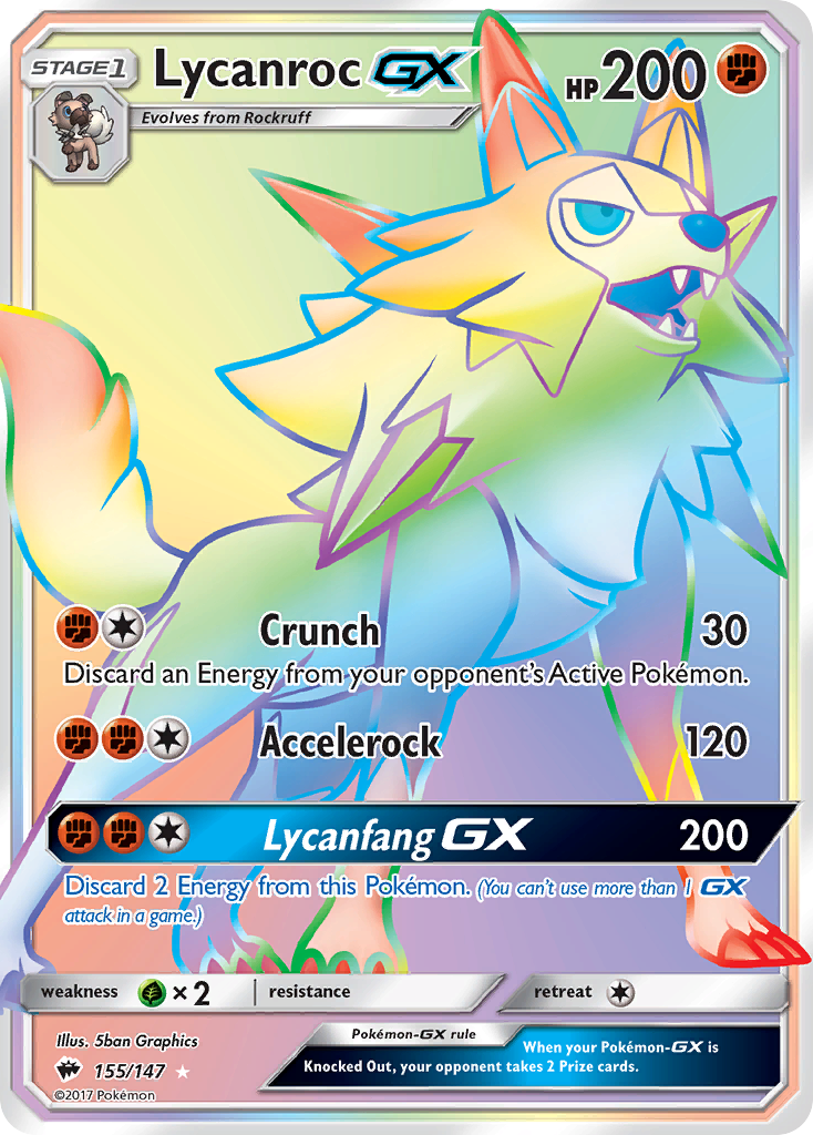 Lycanroc GX (155/147) [Sun & Moon: Burning Shadows] | Game Haven TX