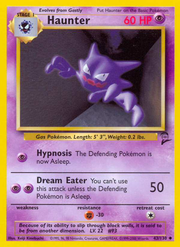 Haunter (43/130) [Base Set 2] | Game Haven TX