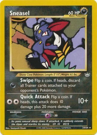 Sneasel (24/64) [Neo Revelation Unlimited] | Game Haven TX