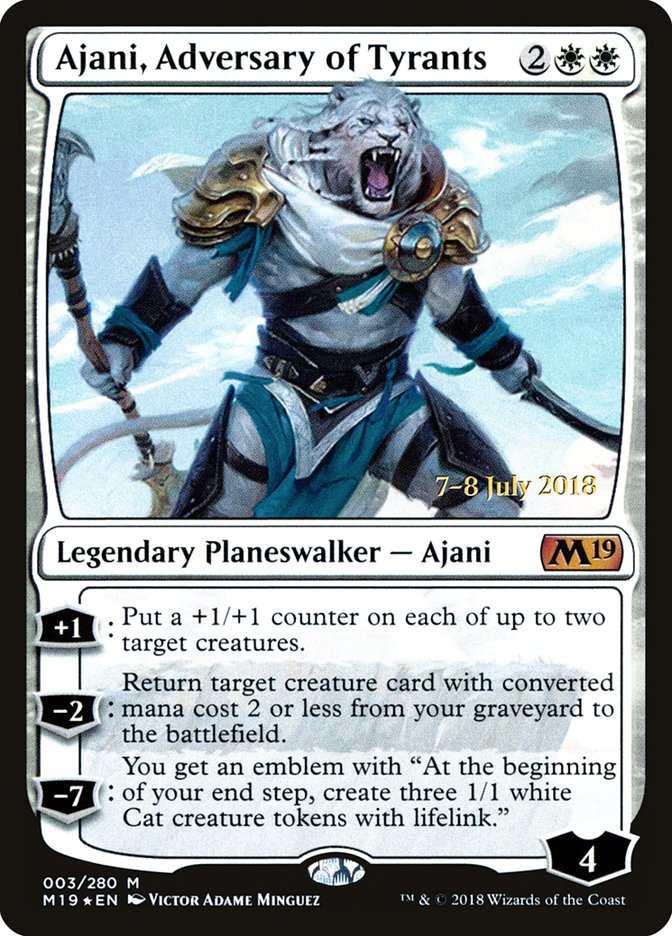Ajani, Adversary of Tyrants [Core Set 2019 Promos] | Game Haven TX