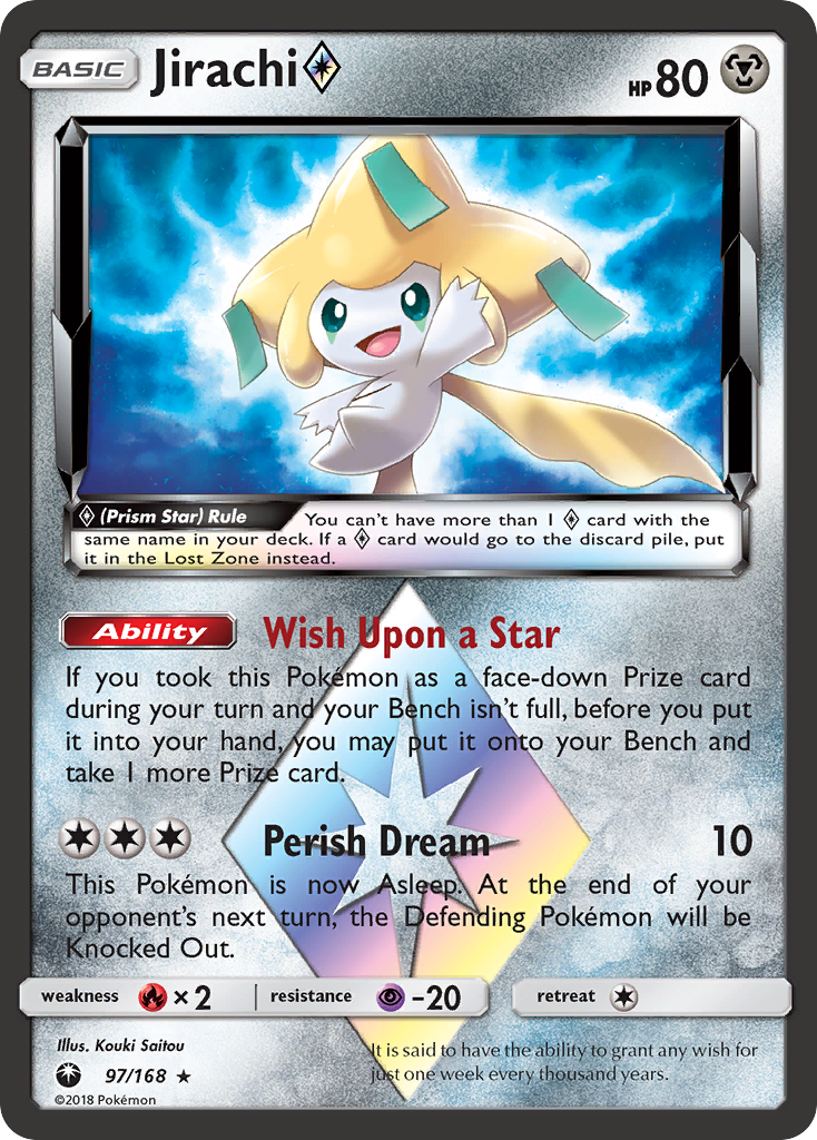 Jirachi (97/168) (Prism Star) [Sun & Moon: Celestial Storm] | Game Haven TX