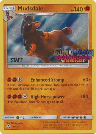 Mudsdale (SM20) (Staff Prerelease Promo) [Sun & Moon: Black Star Promos] | Game Haven TX