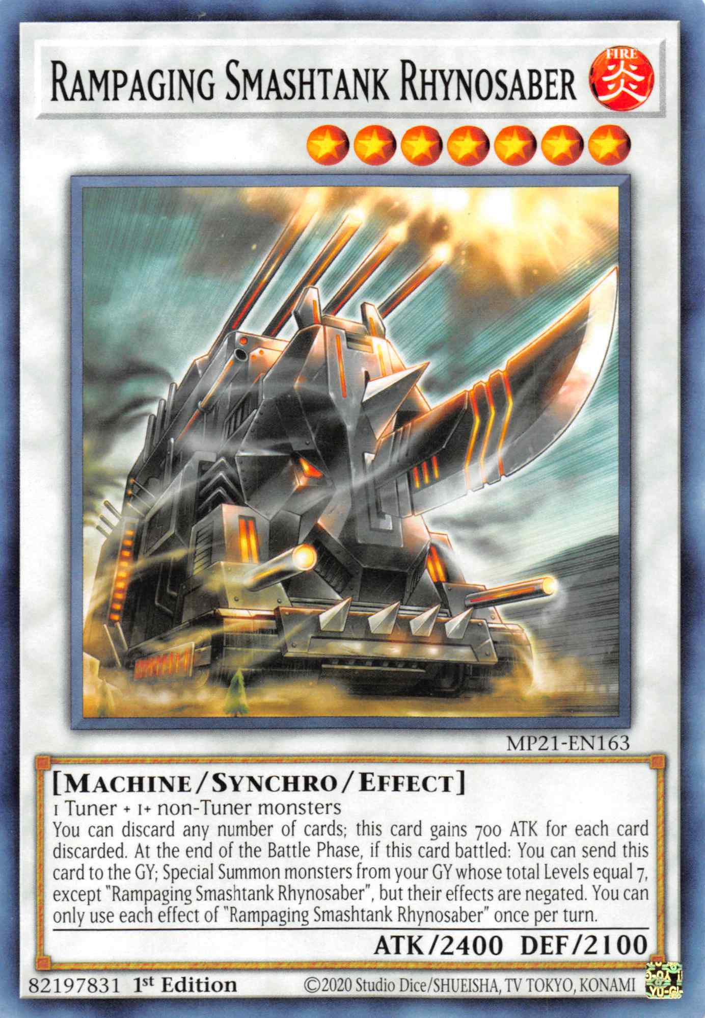 Rampaging Smashtank Rhynosaber [MP21-EN163] Common | Game Haven TX