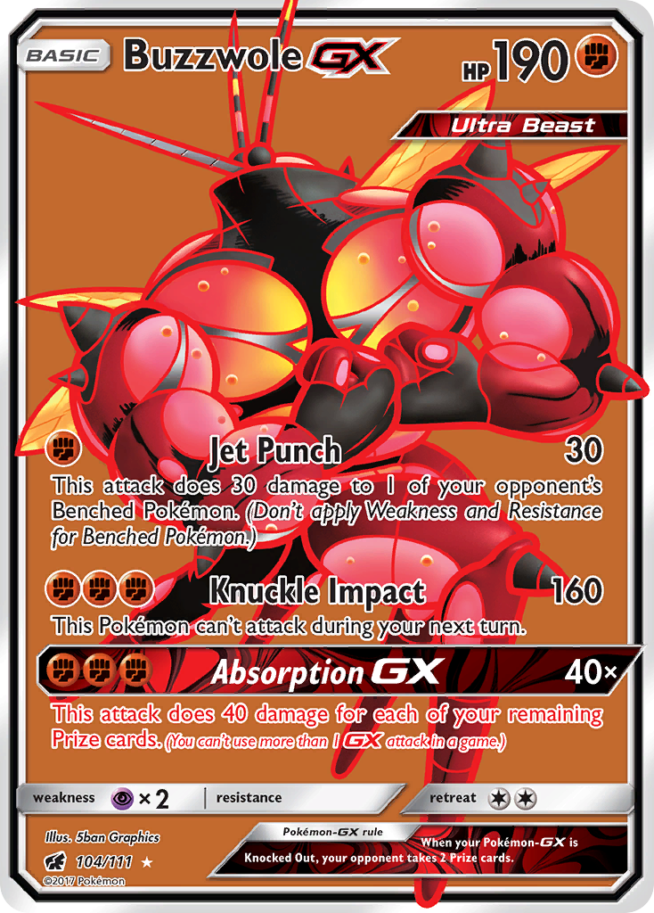 Buzzwole GX (104/111) [Sun & Moon: Crimson Invasion] | Game Haven TX