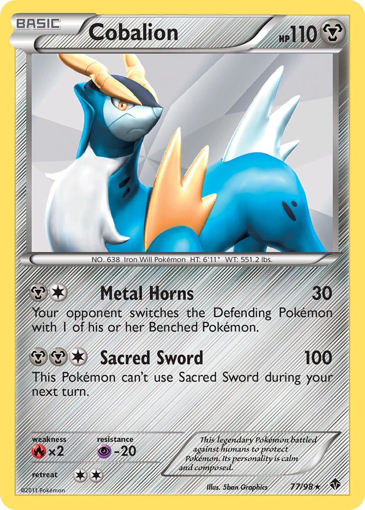 Cobalion (77/98) [Black & White: Emerging Powers] | Game Haven TX