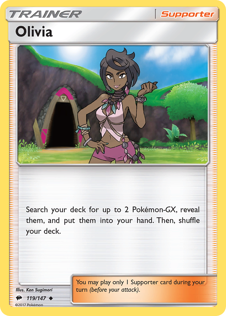 Olivia (119/147) [Sun & Moon: Burning Shadows] | Game Haven TX