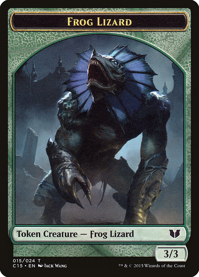 Frog Lizard Token [Commander 2015 Tokens] | Game Haven TX