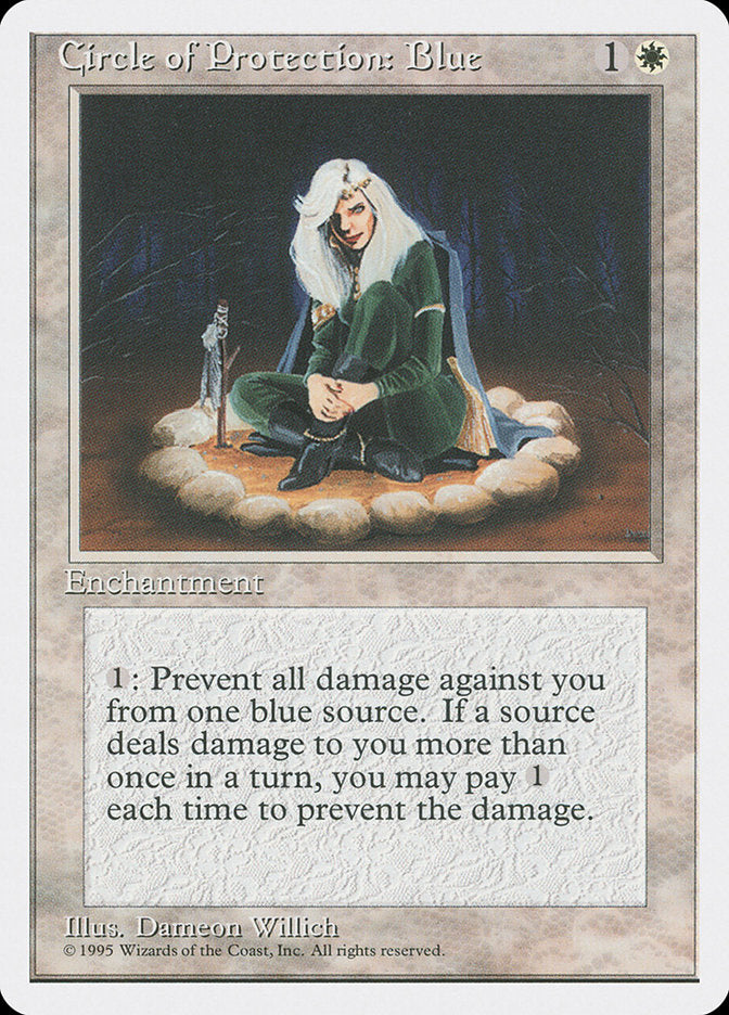 Circle of Protection: Blue [Fourth Edition] | Game Haven TX