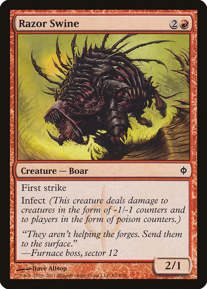 Razor Swine [New Phyrexia] | Game Haven TX