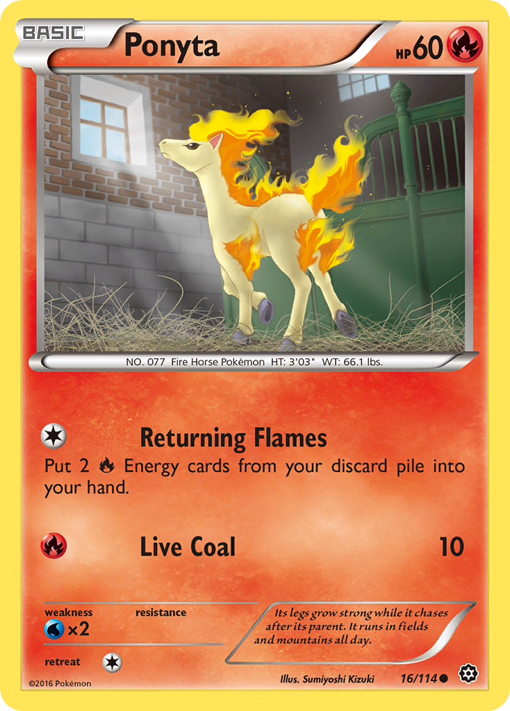 Ponyta (16/114) [XY: Steam Siege] | Game Haven TX