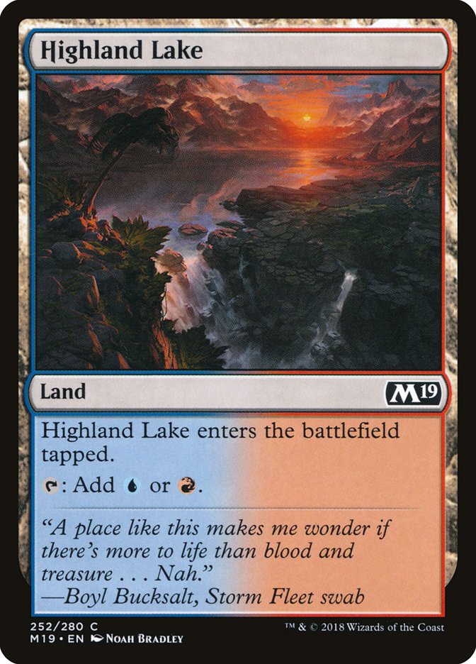 Highland Lake [Core Set 2019] | Game Haven TX