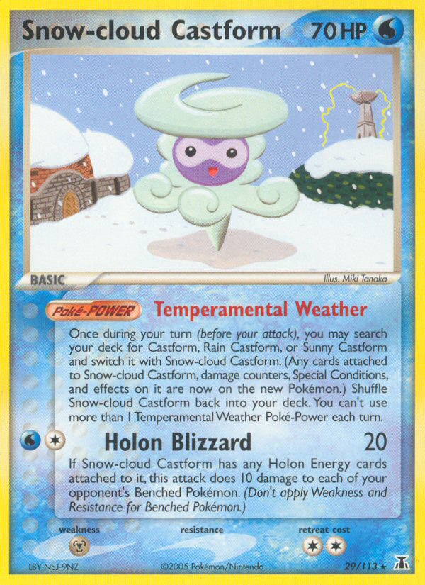 Snow-cloud Castform (29/113) [EX: Delta Species] | Game Haven TX