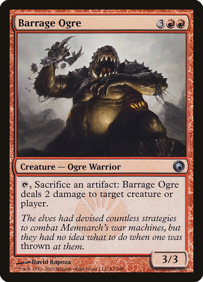Barrage Ogre [Scars of Mirrodin] | Game Haven TX