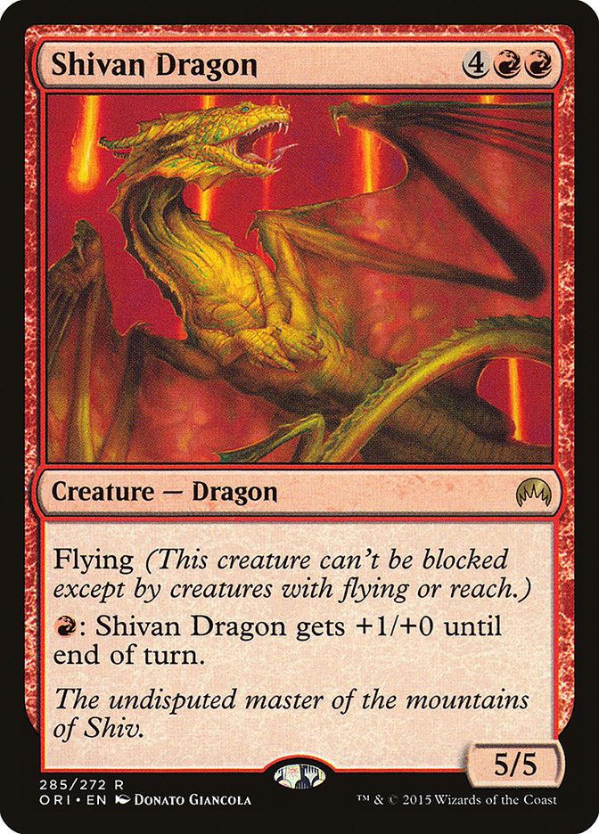 Shivan Dragon [Magic Origins] | Game Haven TX