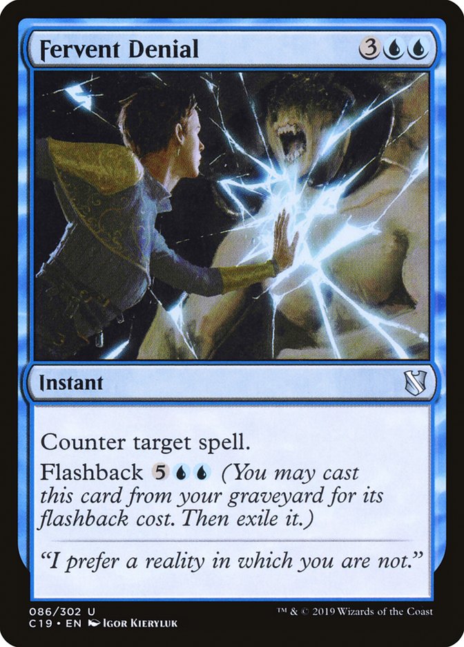 Fervent Denial [Commander 2019] | Game Haven TX