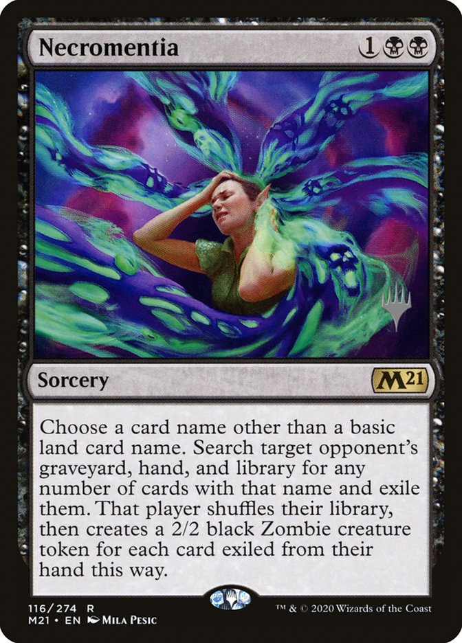 Necromentia (Promo Pack) [Core Set 2021 Promos] | Game Haven TX