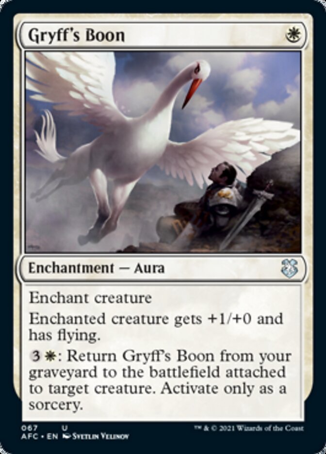 Gryff's Boon [Dungeons & Dragons: Adventures in the Forgotten Realms Commander] | Game Haven TX