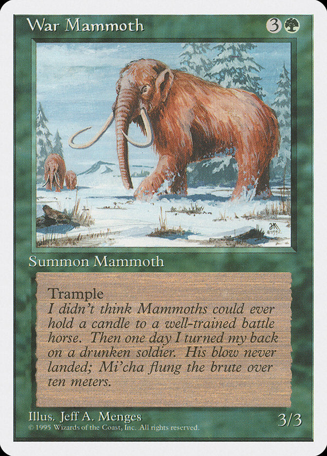 War Mammoth [Fourth Edition] | Game Haven TX