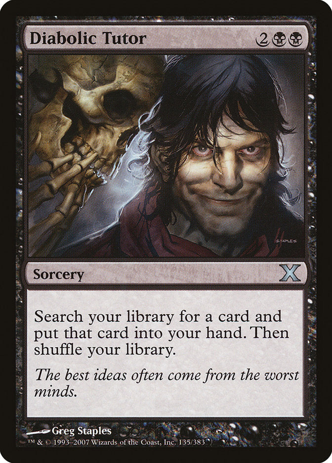 Diabolic Tutor [Tenth Edition] | Game Haven TX