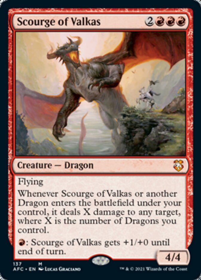 Scourge of Valkas [Dungeons & Dragons: Adventures in the Forgotten Realms Commander] | Game Haven TX